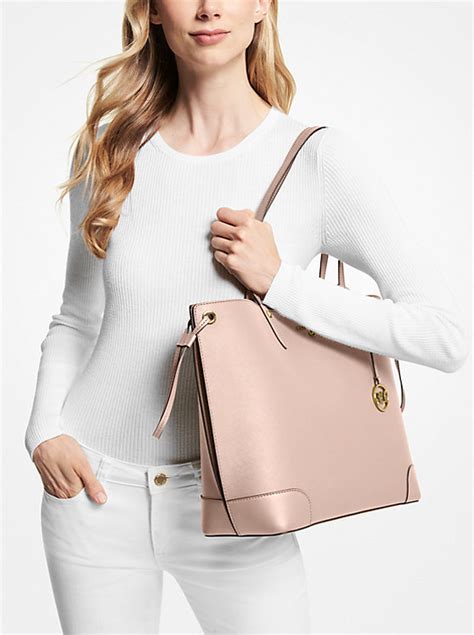 michael kors edith|Edith Large Saffiano Leather Tote Bag .